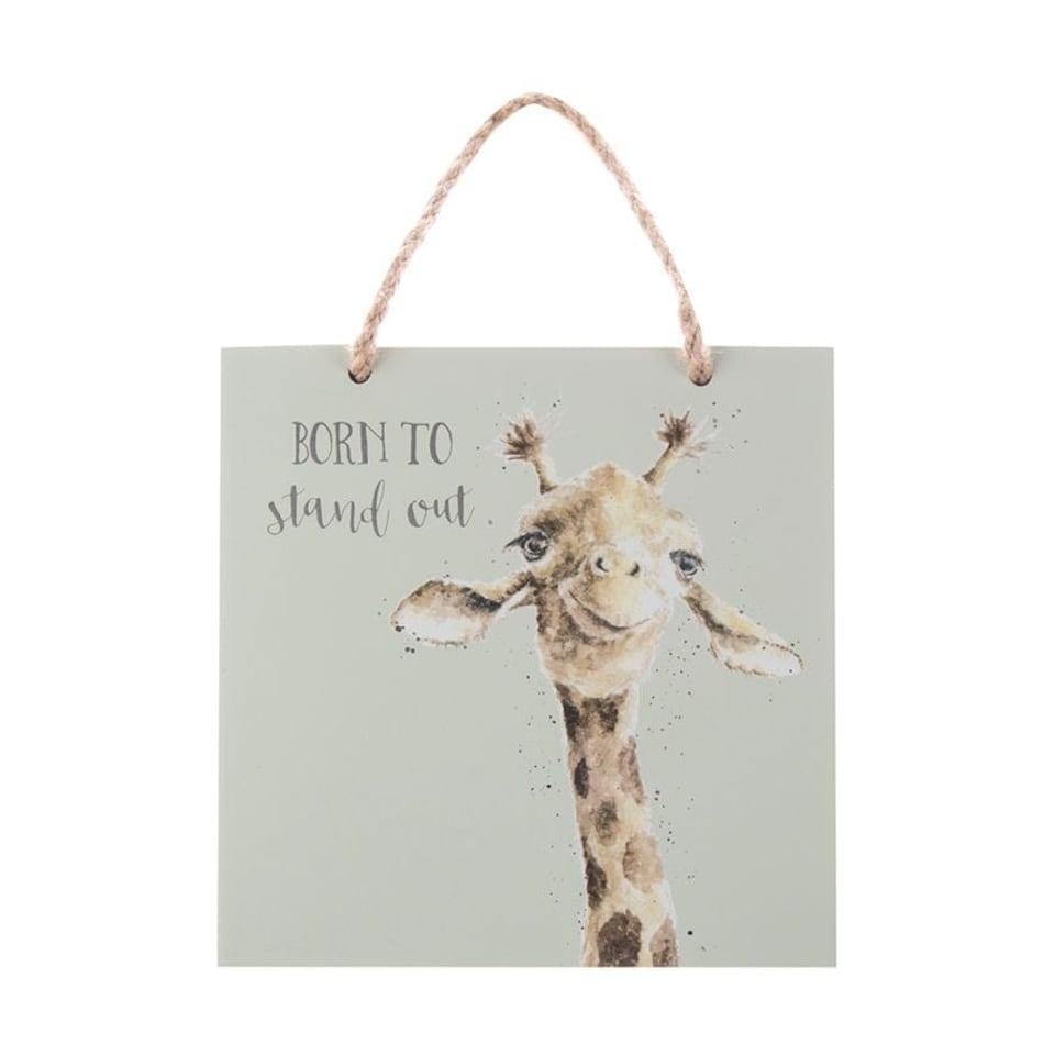 image 1 of Wrendale Designs Square 15 x 15 cm Wooden Plaque with Twine, Illustrated Wall Hanging