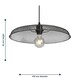 image 5 of Cassidy - Large Black Mesh Easy Fit Metal Pendant Shade | Black | Large | 1