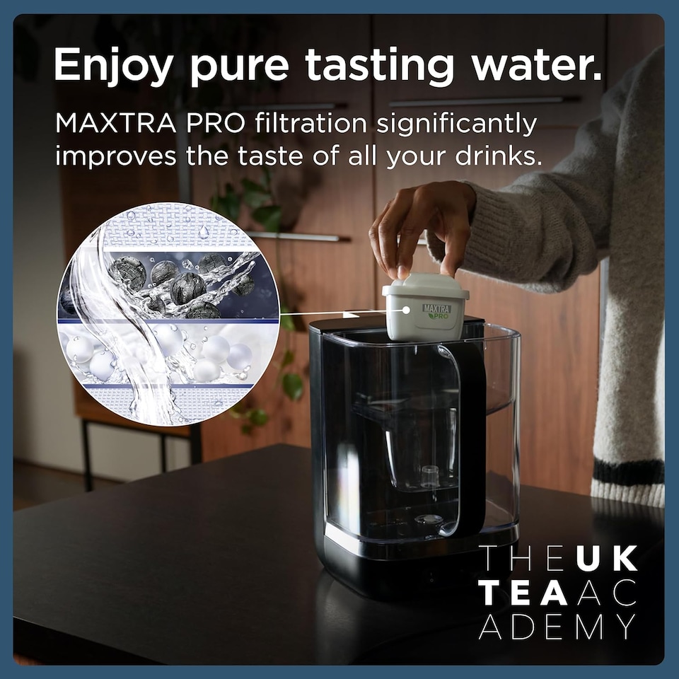 image 1 of BRITA Cube Ambient & Hot Water Dispenser Black (4.0 L)