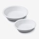 image 8 of Wm Bartleet & Sons Porcelain Round Straight Edge Pie Dish, Set of 2 | White