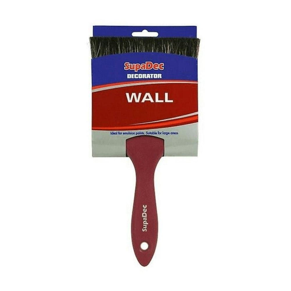 SupaDec Decorator Wall Brush - Red/Black - 150mm