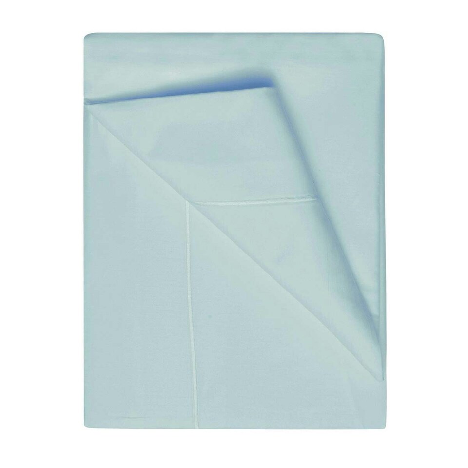 image 1 of Belledorm 400 Thread Count Egyptian Cotton Flat Sheet - Duck Egg Blue - Single