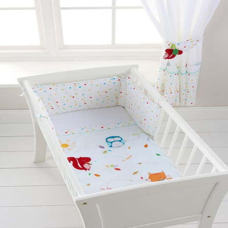 image 1 of Silver Cloud Sleepy Forest Friends Crib Set N/A