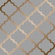 image 1 of Sample of Morocco Trellis Wallpaper in Grey and Copper Multi