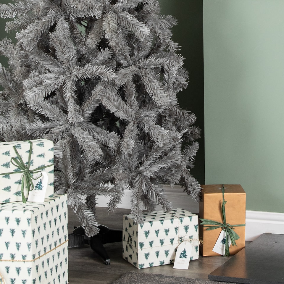image 1 of 6ft (180cm) Colorado Grey Spruce Christmas Tree with Wrapped Branches & 483 Tips