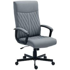 Vinsetto High-Back Home Office Chair with Adjustable Height and Swivel Wheels