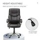 image 3 of HOMCOM Executive Office Chair Faux Leather Computer Desk Chair w/ Wheel Brown