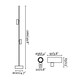 image 3 of Clap 126cm LED Outdoor Display Light Black IP65 3000K