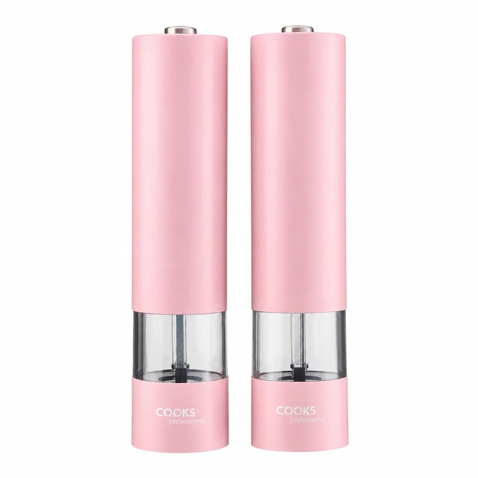 image 1 of Cooks Professional Electric Salt & Pepper Mill - Stainless Steel Automatic Grinder