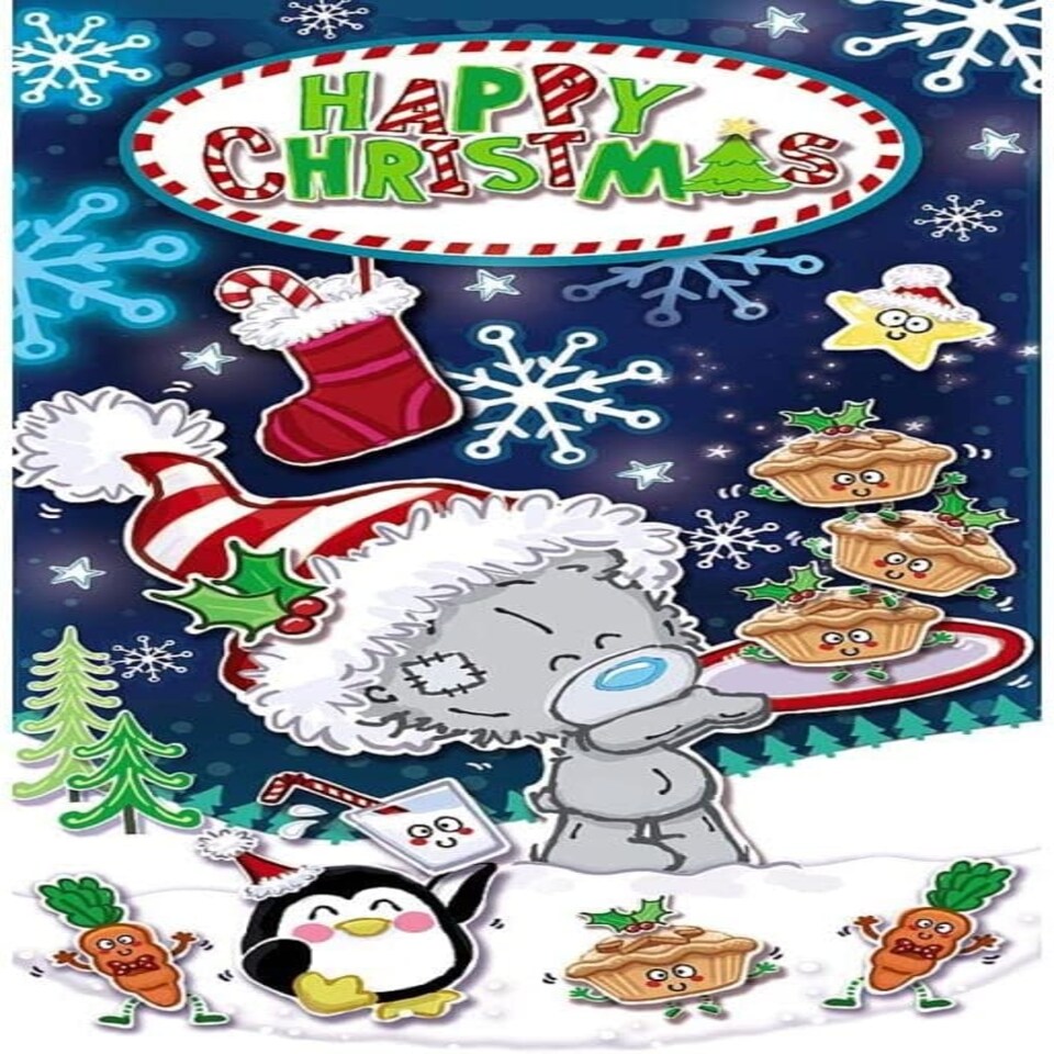 image 1 of Bear With Mince Pies Money Wallet Christmas Card