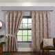 image 4 of Tegola Pencil Pleat Curtains - Brown - 117cm x 183cm