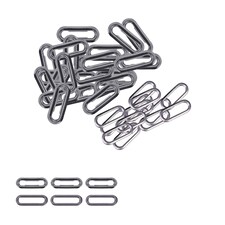 25mm Oval Shaped Brass Eyelet& Washer Metal Grommet Kit for DIY- 50pcs