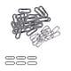 image 1 of 25mm Oval Shaped Brass Eyelet& Washer Metal Grommet Kit for DIY- 50pcs