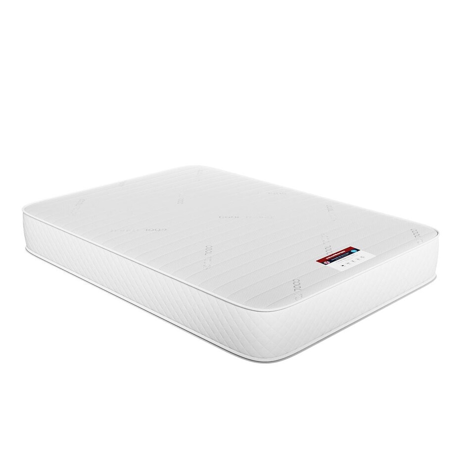 image 1 of Visco Therapy Cool Blue Memory Pocket Sprung 2000 Mattress 20cm - Medium Comfort, UK Made | White | White | King | 1