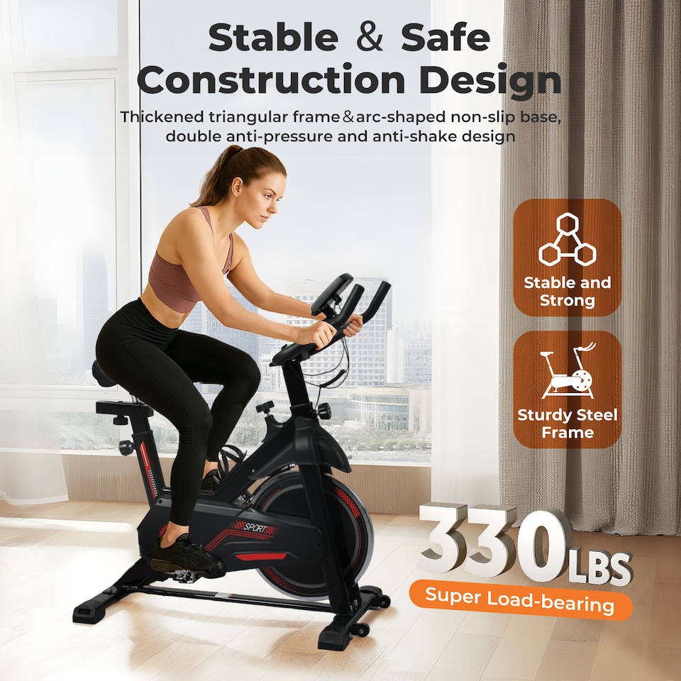 image 1 of Centra Magnetic Exercise Bike Indoor Cardio Spinning Training Fitness