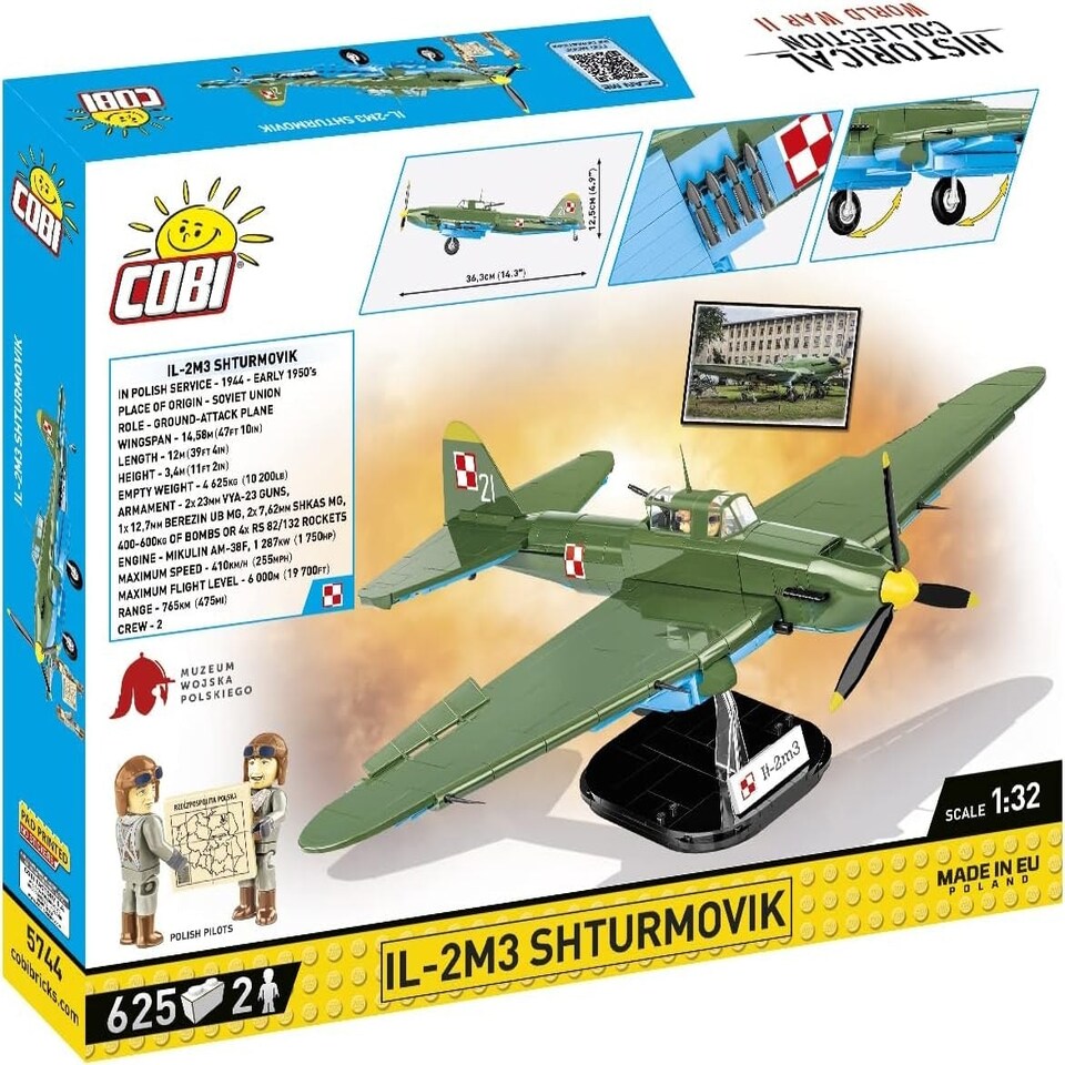 image 1 of Cobi - World War II -  IL-2M SHTURKMOVIK (625 Pieces)