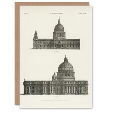 Vintage Encyclopaedia Britannica Art Card St Paul St Peters