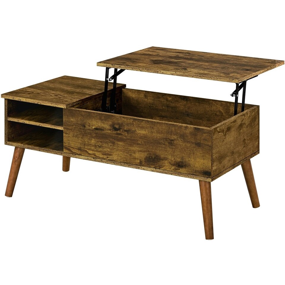 image 1 of Yaheetech Lift Top Coffee Table with Adjustable Storage Shelf