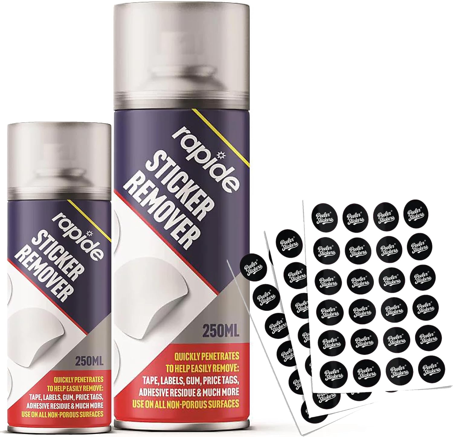 Sticker Remove Thinner 1 x 250ml Sticker Remover Spray Easily Removes Art & Crafts Labels ...