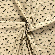 Beige 100% Cotton Poplin Fabric for Dressmaking, Quilting, 140cm / 55" Wide - per metre