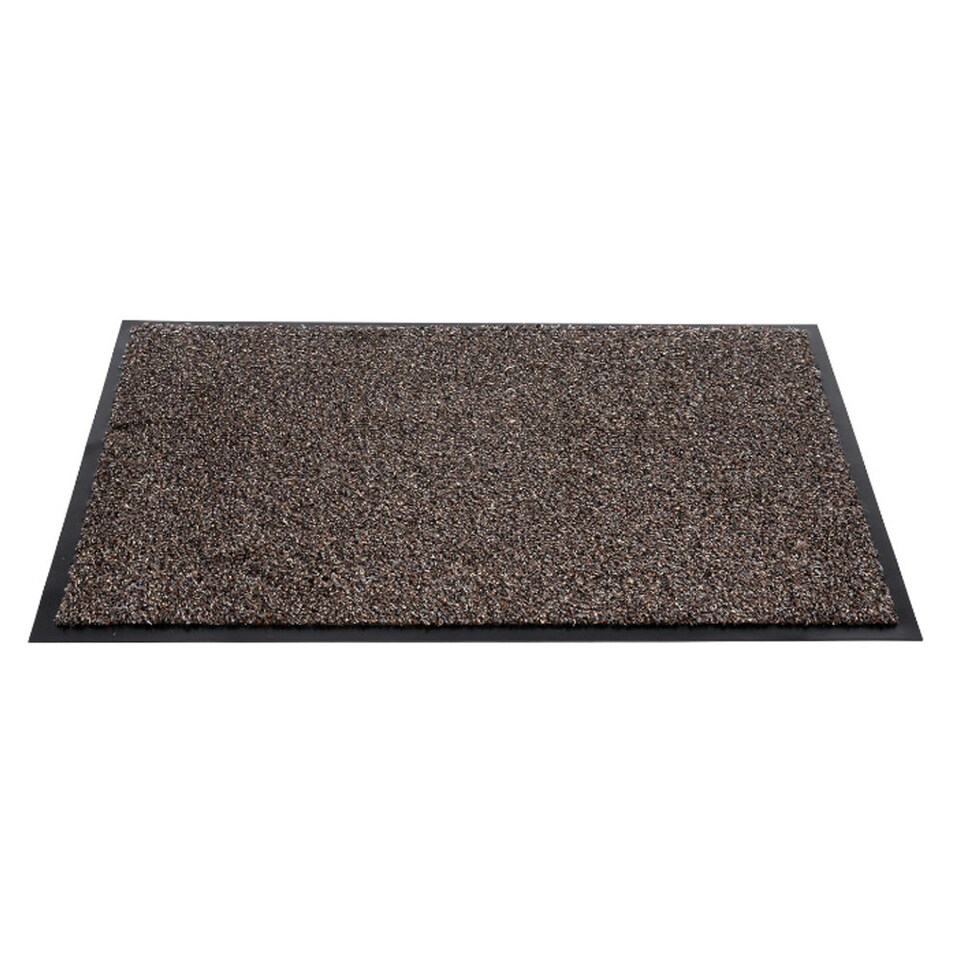 Sentry Barrington Cotton Washable Mat 16 x 24'' Dark Brown - One Colour - One Size