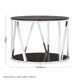 image 5 of Interiors By Premier Modern Round Chrome Finish Side Table, Durable Side Table For Livingroom, Tempered Glass Modern Side Table Silver