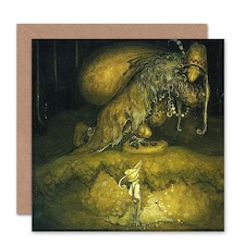Walter Stenstrom Boy Troll Birthday Card