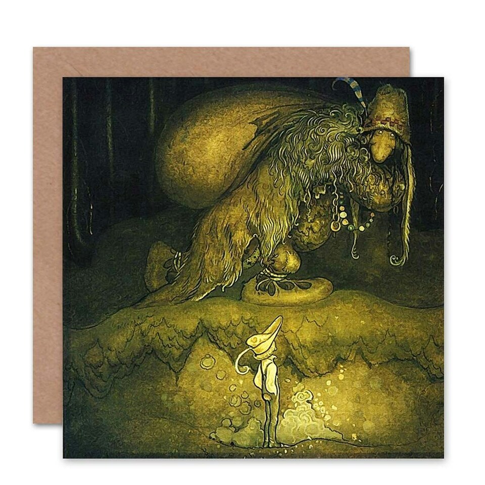 image 1 of Walter Stenstrom Boy Troll Birthday Card