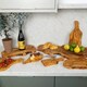 image 4 of Verano Spanish Ceramics Olive Wood Small Serving Board w/ Handle - 26x12cm Brown