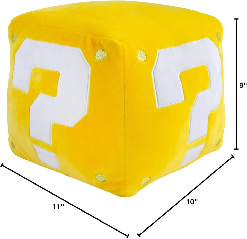 image 1 of Nintendo Mocchi Mocchi Super Mario Question Block Mega Plush