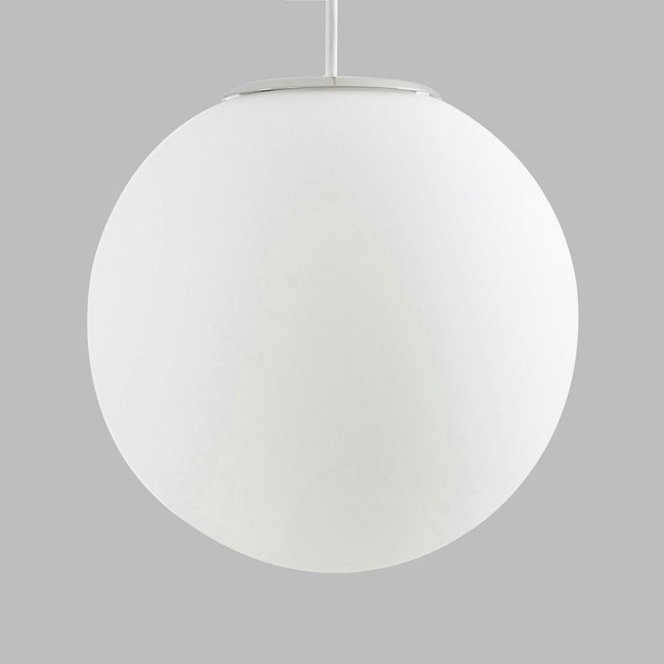 image 1 of ValueLights Modern Large White Glass Globe Ceiling Pendant Light Shade