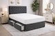 image 2 of 3FT Single  Shadow Grey Coniston Divan Bed Set with Headboard & Orthopedic Mattress 2 Drawers Same Side