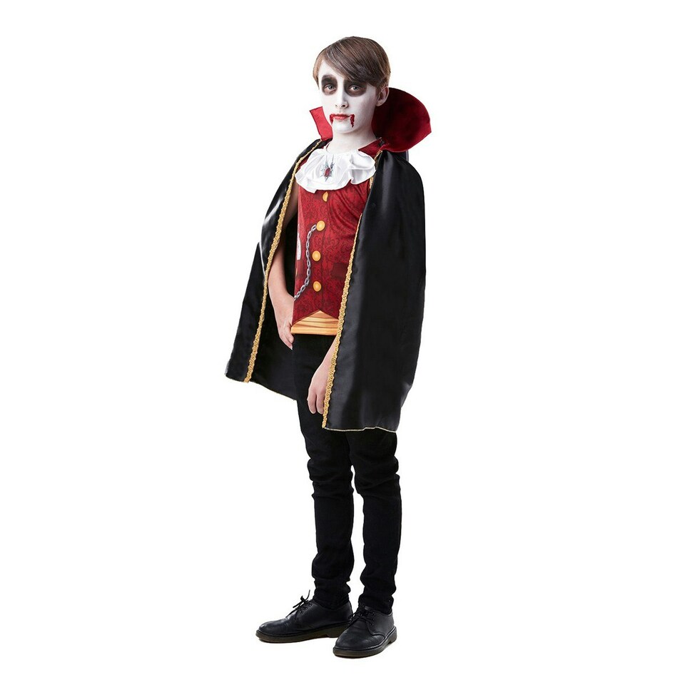 image 1 of Bristol Novelty Boys Vampire Costume - Red/Black - 5-6 Years 5