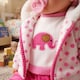 image 6 of BiBi Doll 20" Dots Baby Doll Girl with Spotty Coat Outfit, Sounds & Dummy Toy