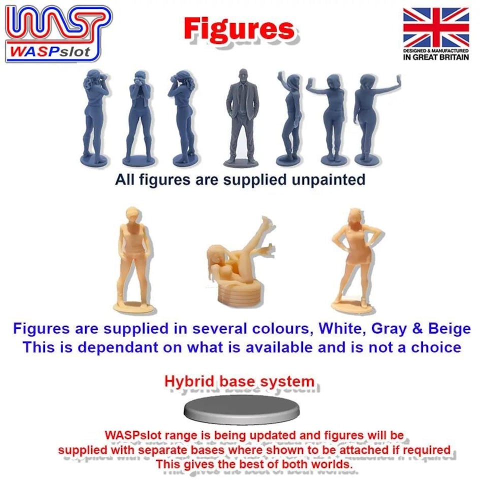 image 1 of Trackside Figure Scenery Display Set 99 Top Gear Figures x 4 New 1:32 Scale Wasp