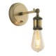 image 1 of Hal Metal Wall Lamp, Antique Brass Plate