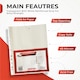 image 2 of Pack of 250 A4 Glass Clear Punched Pockets by Janrax