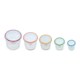 image 2 of LocknLock Nestable Food Containers with Lids Round Meal Prep Boxes - Pack of 5