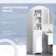image 4 of HOMCOM 165cm Freestanding Slimline Bathroom Storage Cabinet w/ 6 Shelves White