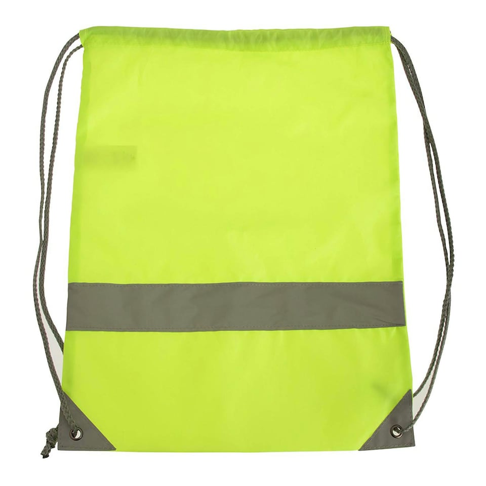 image 1 of Shugon Stafford Drawstring Hi-Vis Tote Bag (13 Litres) - Hi-Vis Yellow - One Size Yellow | One Size