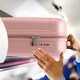 image 5 of Flight Knight Premium Lightweight Suitcase - Built-in Side Lock - 8 Spinner Wheels - ABS Hard Shell Carry On Or Check in Luggage - 100 Airlines Approved Pink | Rose Gold | Large
