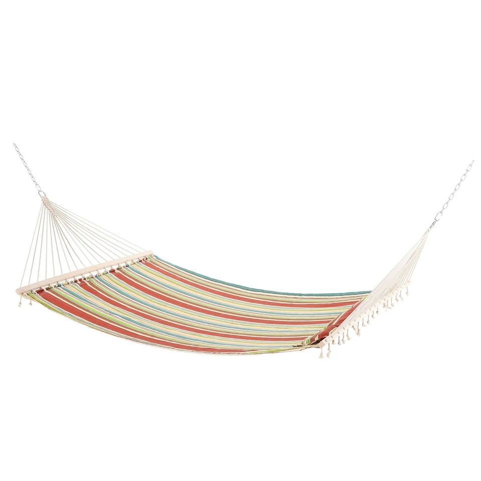 image 1 of Outsunny Hammock Outdoor Garden Camping Hanging Swing Portable Travel Red | Green | One Size