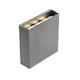 image 2 of CGC SIAN Dark Grey Rectangle Outdoor LED Wall Light | Grey | Dark Grey