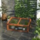 image 10 of Outsunny Square Wooden Outdoor Greenhouse for Plants PC Board 100 x 65 x 40cm