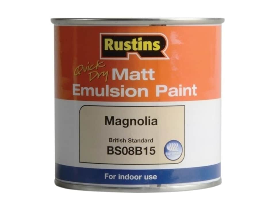 Quick Dry Matt Emulsion Paint Magnolia 250ml - RUSMEM250