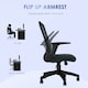 image 5 of Vinsetto Mesh Office Chair, Computer Chair with Adjustable Armrest, Grey