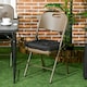 image 2 of Outsunny 42 x 42cm Replacement Garden Seat Cushion Pad with Ties 