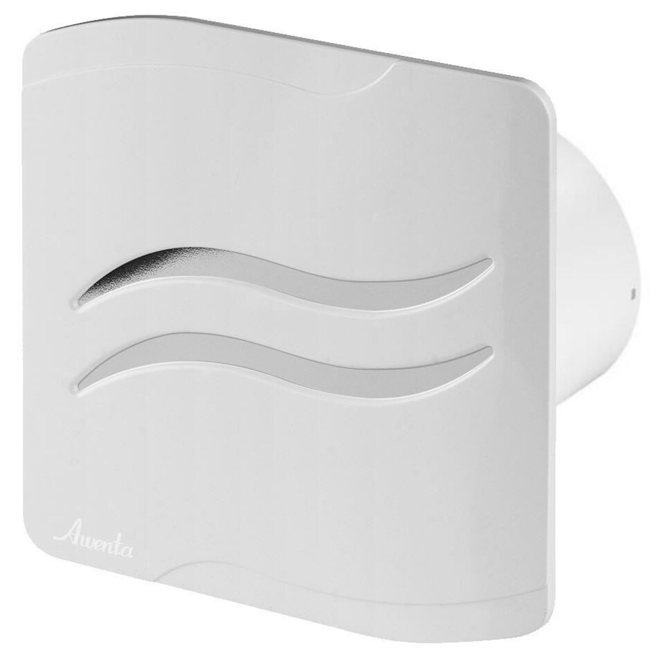 image 1 of 100mm Timer S-LINE Extractor Fan White ABS Front Panel Wall Ceiling Ventilation
