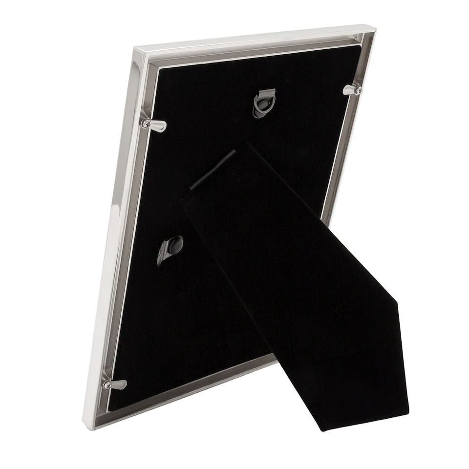 image 1 of Beautiful Grey Mother of Pearl 5 x 7 Picture Frame with Nickel Trim | Grey | 5" x 7"