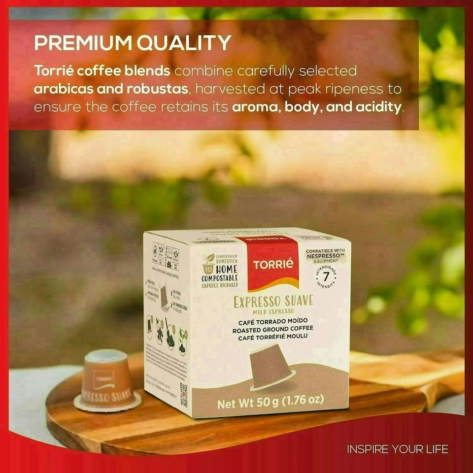 image 1 of Home Compostable - Mild Taste Nespresso ® Compatible Biodegradable Coffee Capsules (60 Pods)